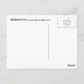 Shamans b+w briefkaart (Achterkant)