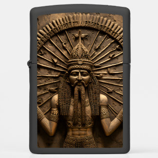 Shamash Sun God - Winddichte Zippo aansteker