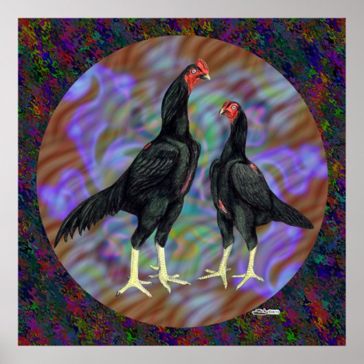 Shamo: Zwarte Paar Poster (Voorkant)