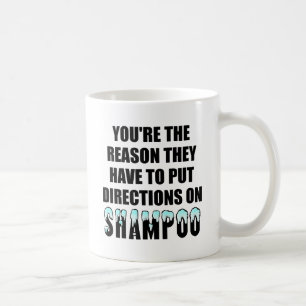 Shampoo Directions Funny Mug Koffiemok