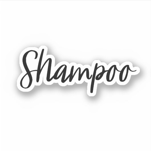 Shampoo Opslag Sticker (Voorkant)