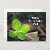 Shamrock 2 St. Patrick's Day Briefkaart (Voorkant / Achterkant)