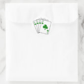 Shamrock Aces Ronde Sticker (Tas)