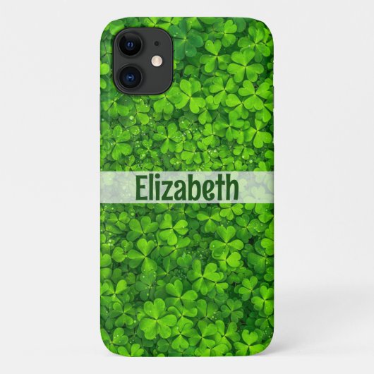 Shamrock Add Name Persoonlijk Case-Mate iPhone Case (Achterkant)