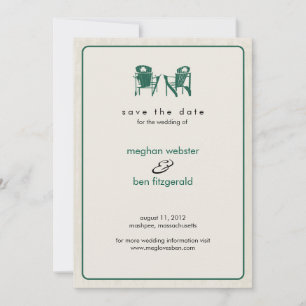 Shamrock Adirondack Chairs Save the Date