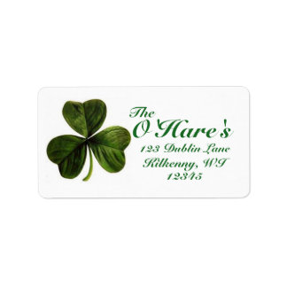 Shamrock Adresetiketten Custom Etiket