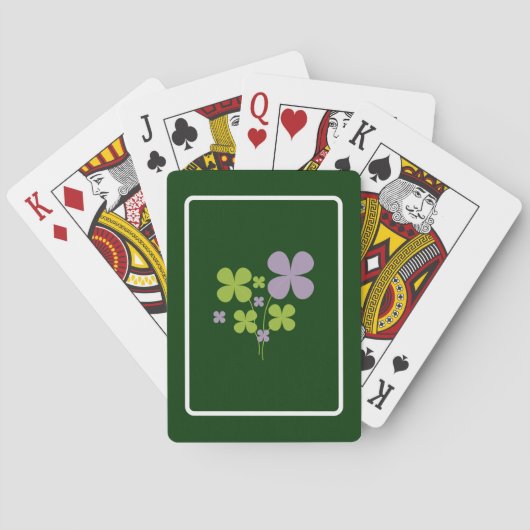 Shamrock-afspeelkaarten Pokerkaarten (Achterkant)