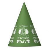 Shamrock and Beer Irish St Patrick's Day Feesthoedjes (Voorkant)