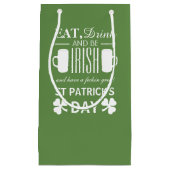 Shamrock and Beer Irish St Patrick's Day Klein Cadeauzakje (Voorkant)