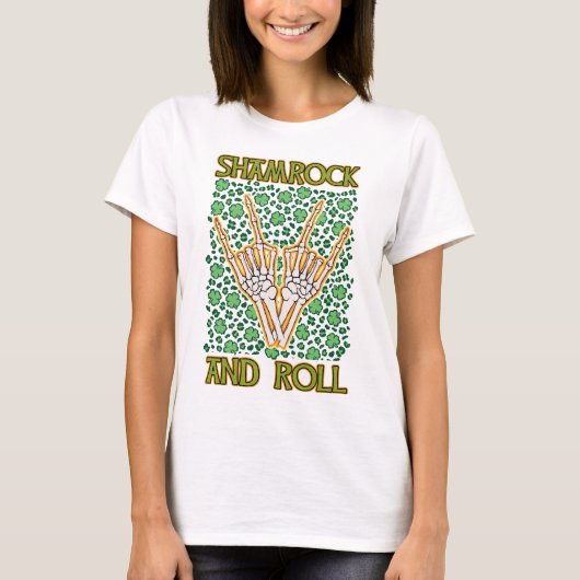 Shamrock and Roll, Pattrustdag T-Shirt (Voorkant)