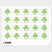 Shamrock avec autocollant Pois de la Saint Patrick (Feuille)