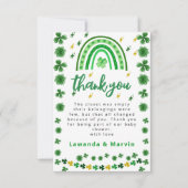 Shamrock | BABY SHOWER Bedankkaart (Voorkant)