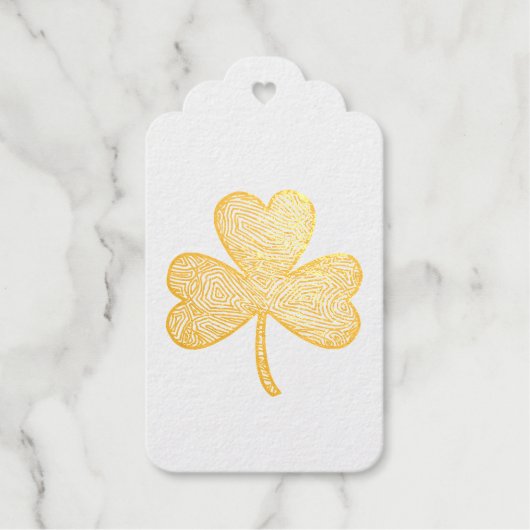 Shamrock Badge Holder Cadeaulabels (Voorkant)