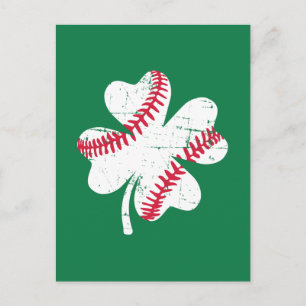 Shamrock Baseball St. Patrick's day Briefkaart