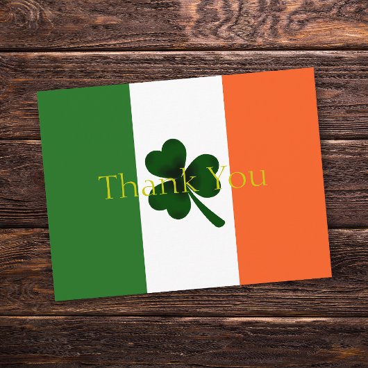 Shamrock bedankt briefkaart