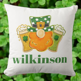 Shamrock Beers Leprechaun St Patrick's Custom Kussen