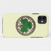 Shamrock beige et Celtic Knots iPhone 5 Coque (Dos (Horizontal))