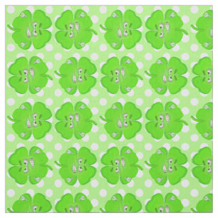 Shamrock bestrijden op witte Stippen Stof