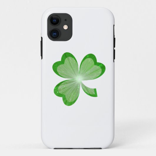 Shamrock blanc iPhone 5 coque (Dos)