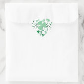 Shamrock bloesem hart sticker (Tas)