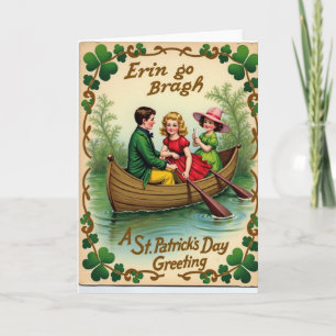 Shamrock Bootrit St. Patricks Kaart