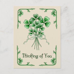 Shamrock Bouquet Briefkaart