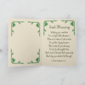 Shamrock Bouquet Kaart (Binnen)