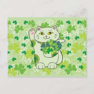 Shamrock Bouquet Neko Briefkaart