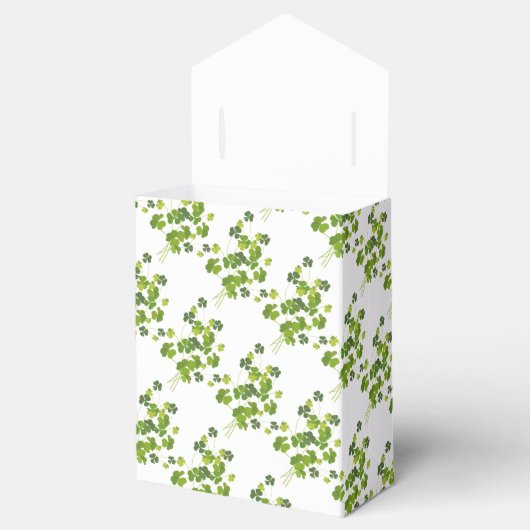 Shamrock bouquet, st patrick's day bedankdoosjes (Geopend)