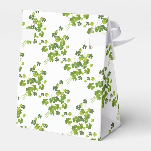 Shamrock bouquet, st patrick's day bedankdoosjes (Achterkant)