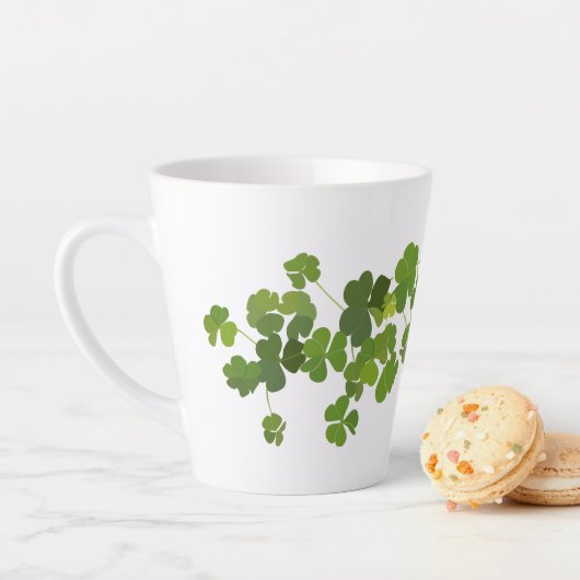 Shamrock bouquet, st patrick's day latte mok (In situ)