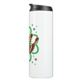 Shamrock Bowling Bowler St. Patricks Day Thermosbeker (Geroteerd rechts)