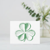  Shamrock Briefkaart (Staand voorkant)