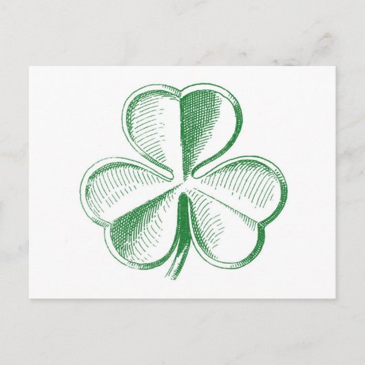  Shamrock Briefkaart (Voorkant)