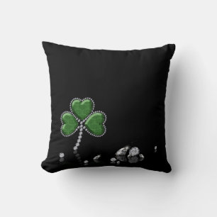 Shamrock brillant de diamant - coussin