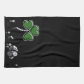 Shamrock brillant de diamant - serviette de (Horizontal)