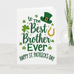 Shamrock Brother St. Patrick's Dag Kaart