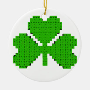 Shamrock Building Blocks Draaien Keramisch Ornament