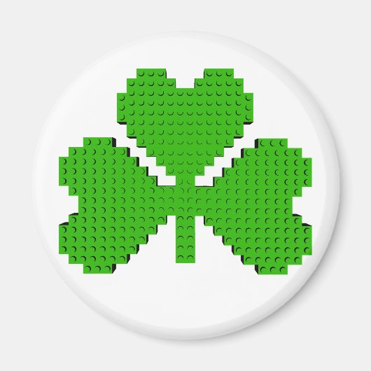 Shamrock Building Blocks Draaien Magneet (Voorkant)