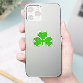 Shamrock Building Blocks Draaien Sticker (Telefoon)