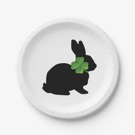 Shamrock Bunny Papieren Bordje (Voorkant)
