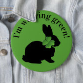 Shamrock Bunny Ronde Button 6,0 Cm (In situ)