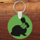 Shamrock Bunny Sleutelhanger (Voorkant)