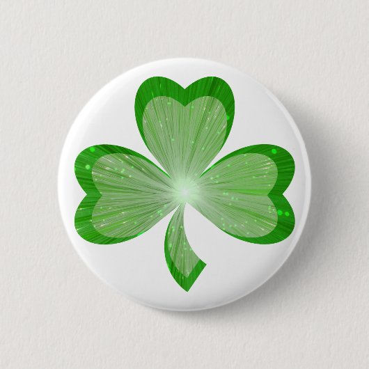 Shamrock Button badge White (Voorkant)