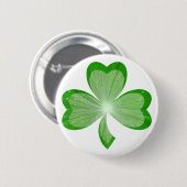 Shamrock Button badge White (Voorkant /achterkant)