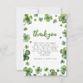Shamrock | CARTE DE REMERCIEMENTS BABY SHOWER (Devant)