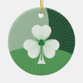Shamrock Cascade Keramisch Ornament (Voorkant)