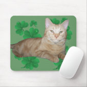 Shamrock Cat Mousepad Muismat (Met muis)