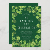 Shamrock Celebration St. Patrick's Day Kaart (Voorkant / Achterkant)