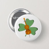 Shamrock cello ronde button 5,7 cm (Voorkant /achterkant)